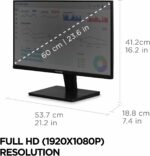 Moniteur PC 24 pouces Full HD 100Hz ViewSonic – Bords fins, HDMI/VGA, confort visuel – Image 4