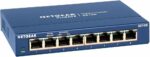 Switch Ethernet Gigabit 8 ports - NETGEAR - Boîtier métal silencieux plug-and-play