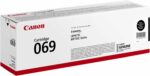 Cartouche de toner Canon 069 Noir - Rendement 1600 pages - Compatible imprimante