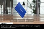 SSD externe portable Samsung T7 - 1 To - USB 3.2 Gen 2 - Bleu indigo – Image 8