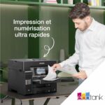Imprimante multifonction A4 Epson EcoTank ET-5855 - Wi-Fi, rapide, réservoirs d'encre - Noir – Image 8