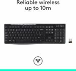 Clavier sans fil Logitech K270 - UK Layout - Résistant aux liquides - Pavé numérique – Image 4