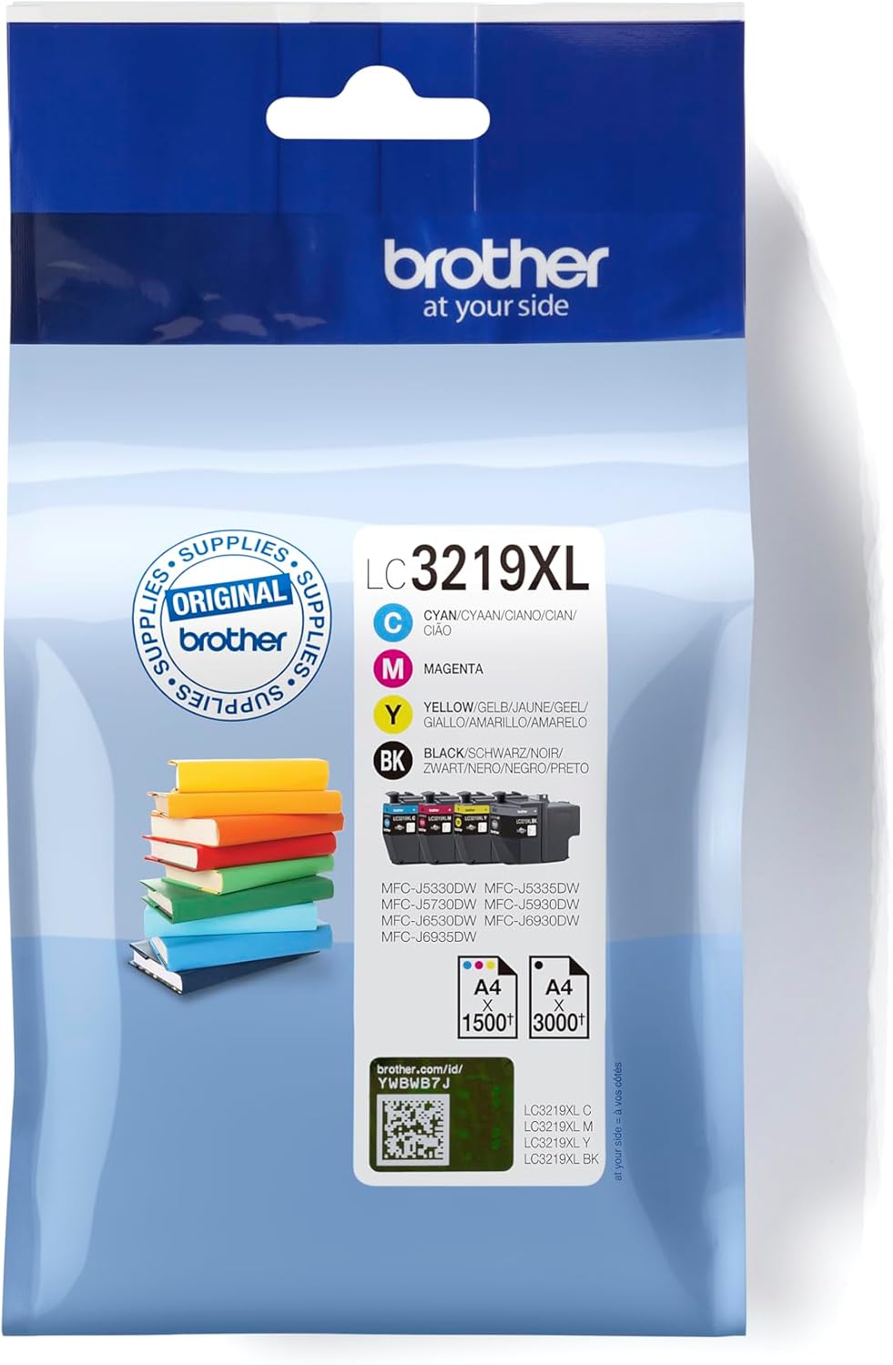 12a5e0e7-8790-4b97-a834-ef4624e66fa8-2.jpg Pack de 4 cartouches d'encre Brother LC3219XLVAL - Haut rendement - Compatibilité MFC-J6930DW – Image 1