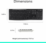 Clavier sans fil Logitech K270 - UK Layout - Résistant aux liquides - Pavé numérique – Image 8