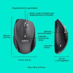 Souris sans fil Logitech M705 Marathon - 5 boutons - Autonomie 3 ans - Laser - Noir – Image 7