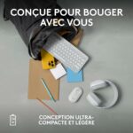 Souris sans fil Logitech Pebble 2 M350s - Bluetooth, clics silencieux, blanc – Image 8