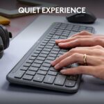 Combo clavier et souris sans fil Logitech MK950 - Multi-appareils, silencieux, design fin, Gris – Image 7