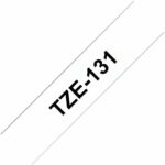 Ruban étiqueteuse Brother TZe-221 laminé 9mm x 8m - Noir sur Blanc – Image 6