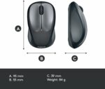 Souris sans fil Logitech M235 - Gris - Capteur optique 1000 DPI - Autonomie 12 mois – Image 7