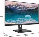 Moniteur PC Philips 24" Full HD VA - Réglable hauteur, Flicker-Free, haut-parleurs, noir – Image 7