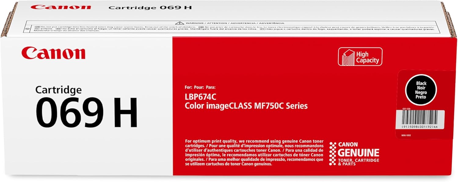 45e27dd9-0efe-4244-80e8-2fa16b08d741.jpg Toner noir haute capacité Canon 069H - 7600 pages - MF753Cdw MF751Cdw LBP674Cdw – Image 1