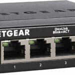 Switch Ethernet Gigabit 5 ports NETGEAR - Boîtier métal compact et silencieux