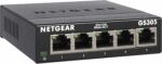 Switch Ethernet Gigabit 5 ports NETGEAR - Boîtier métal compact et silencieux