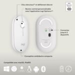 Souris sans fil Logitech Pebble 2 M350s - Bluetooth, clics silencieux, blanc – Image 7