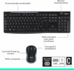 Combo clavier souris sans fil Logitech MK270 - AZERTY français, autonomie longue durée, PC/portable – Image 8
