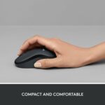 Souris sans fil silencieuse Logitech M220 - Compacte, ambidextre, autonomie 18 mois - Noir – Image 3