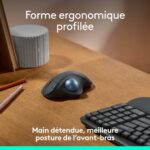 Souris trackball ergonomique Logitech ERGO M575 sans fil - contrôle pouce - noir – Image 5