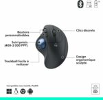 Souris trackball ergonomique Logitech ERGO M575 sans fil - contrôle pouce - noir – Image 7