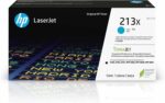 Cartouche de toner HP 213X cyan haut rendement - 6 000 pages - LaserJet Enterprise