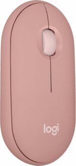 Souris sans fil Logitech Pebble 2 M350S - Design fin, silencieuse, Bluetooth, rose