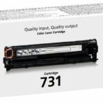 Cartouche toner laser Canon 731 noire – Authentique, 1400 pages, i-SENSYS