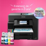 Imprimante multifonction A4 Epson EcoTank ET-5855 - Wi-Fi, rapide, réservoirs d'encre - Noir – Image 4