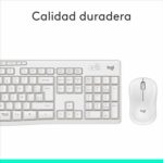Ensemble clavier et souris sans fil Logitech MK295 SilentTouch - Blanc, 90% bruit en moins – Image 6