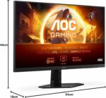 Moniteur gaming AOC 23,8" Fast IPS 180Hz - G-Sync, HDR10, haut-parleurs intégrés – Image 8