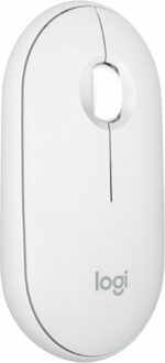 Souris sans fil Logitech Pebble 2 M350s - Bluetooth, clics silencieux, blanc