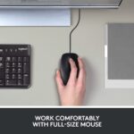 Souris filaire Logitech B100 optique 800 DPI – USB noir pour bureau – Image 2