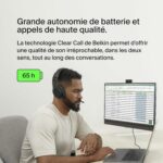 Casque Bluetooth sans fil Belkin SoundForm Adapt - Micro orientable, autonomie 65h – Image 3