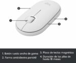 Combo clavier souris sans fil Logitech MK470 - Design compact et silencieux blanc – Image 7
