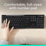 Clavier sans fil Logitech K270 - UK Layout - Résistant aux liquides - Pavé numérique – Image 2