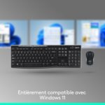 Combo clavier souris sans fil Logitech MK270 - AZERTY français, autonomie longue durée, PC/portable – Image 4