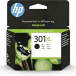Cartouche d'encre HP 301XL noire grande capacité - Authentique pour imprimantes HP