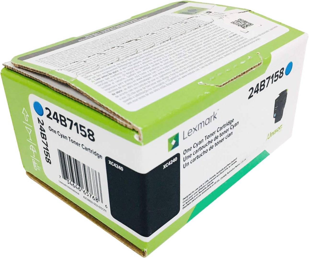 9df1ecf1-ae10-4c60-bf77-2e45676b93db.jpg Cartouche de toner cyan Lexmark XC4240 - Impression couleur professionnelle fiable – Image 1