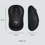 Souris sans fil silencieuse Logitech M220 - Compacte, ambidextre, autonomie 18 mois - Noir – Image 9