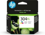 Cartouche d'encre HP 304XL Tri-couleurs XL - Rendement 300 pages - Compatible DeskJet/ENVY