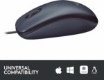 Souris filaire Logitech B100 optique 800 DPI – USB noir pour bureau – Image 4