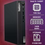 Mini PC de bureau Lenovo ThinkCentre M70q Tiny i5-14400T - 16Go RAM, 512Go SSD, Win 11 Pro – Image 2