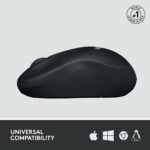 Souris sans fil silencieuse Logitech M220 - Compacte, ambidextre, autonomie 18 mois - Noir – Image 4