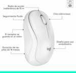 Ensemble clavier et souris sans fil Logitech MK295 SilentTouch - Blanc, 90% bruit en moins – Image 8