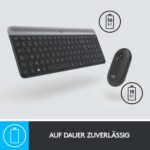 Ensemble clavier-souris sans fil ultra fin Logitech MK470 - AZERTY Graphite – Image 5