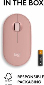 Souris sans fil Logitech Pebble 2 M350S - Design fin, silencieuse, Bluetooth, rose – Image 10