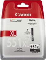 Cartouche d'encre noire Canon CLI-551XL - Haut rendement - Compatible PIXMA IP7250