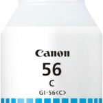 Bouteille d'encre Canon GI-56 Cyan - Haute capacité pour MAXIFY GX