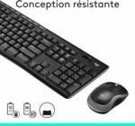 Combo clavier souris sans fil Logitech MK270 - AZERTY français, autonomie longue durée, PC/portable – Image 7
