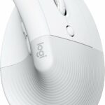 Souris ergonomique verticale Logitech Lift - Droitier - Sans fil Bluetooth/USB - Blanc