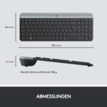 Ensemble clavier-souris sans fil ultra fin Logitech MK470 - AZERTY Graphite – Image 8