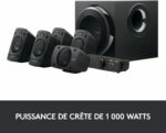 Système de haut-parleurs 5.1 Logitech Z906 - THX, Dolby, DTS, 1000W, multi-entrées, télécommande – Image 3